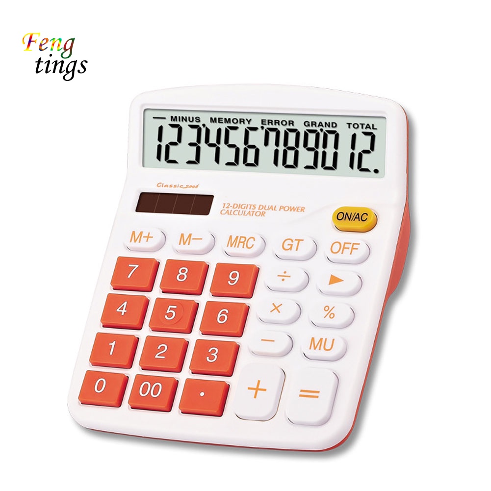 Máy Tính 12 Chữ Số Sử Dụng Năng Lượng Mặt Trời