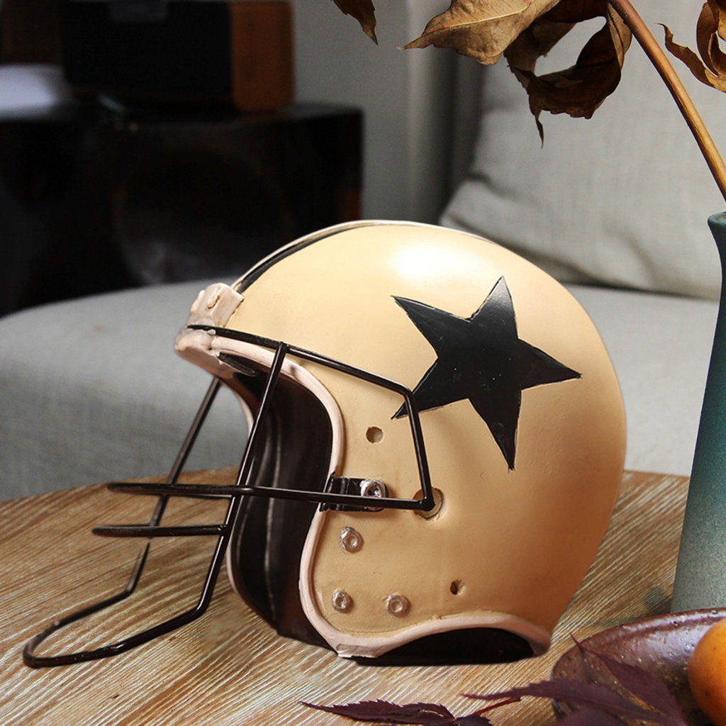 Mô Hình Mũ Bóng Bầu Dục Bằng Nhựa Resin Thân Thiện Với Môi Trường Trang Trí Nhà Cửa Kiểu Vintage Đẹp Mắt