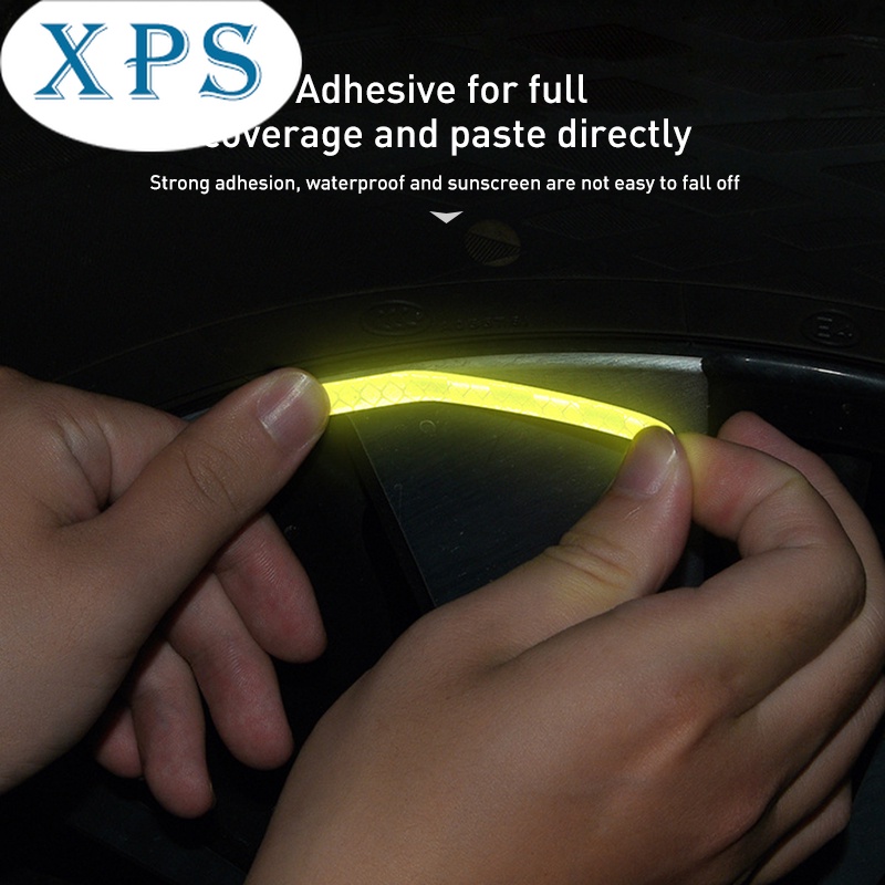 Set 20 Miếng Dán Phản Quang Cảnh Báo An Toàn Trang Trí Bánh Xe Hơi / Xe Máy