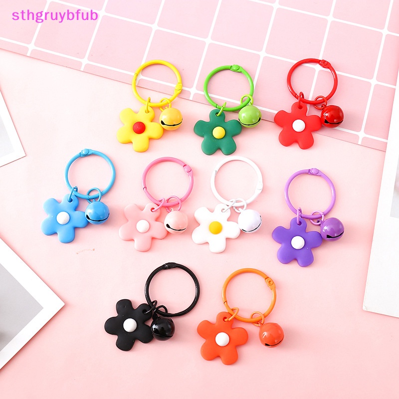 Móc Khóa Hình Chuông Hoa Nhiều Màu Dễ Thương
