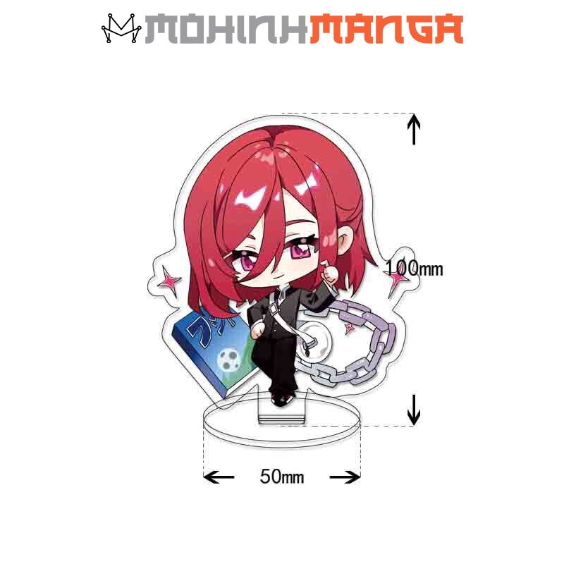 Standee tượng mô hình Acrylic nhân vật Blue Lock Isagi Yoichi Hyoma Chigiri Meguru Bachira Kenyu Yukimiya Tabito 10cm