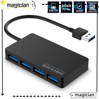 Magic aluminum alloy high speed plug and play external 5gbps usb 3.0 hub