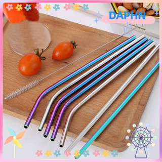 Daphne Ống Hút Inox Dạng Thẳng / Cong Tái Sử Dụng Được Kèm Cọ Vệ Sinh