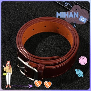 Thắt Lưng Da Pu Mặt Khóa Vuông Kiểu Dáng Vintage Cho Nữ