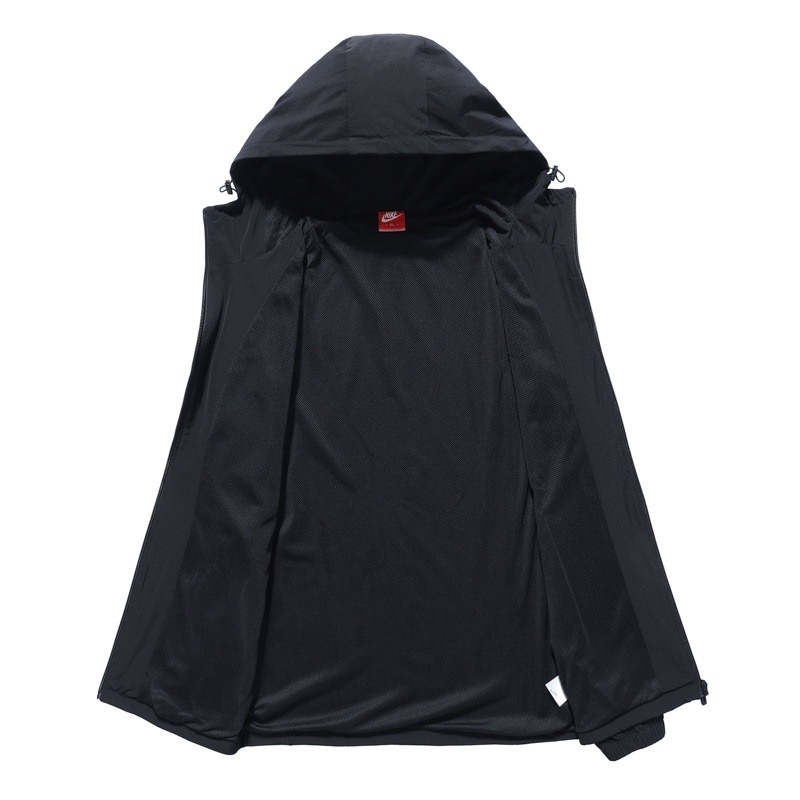 Áo Khoác Thể Thao Nike 100% Chính Hãng Siêu Nhẹ Có Mũ Trùm Cá Tính Dành Cho Nam