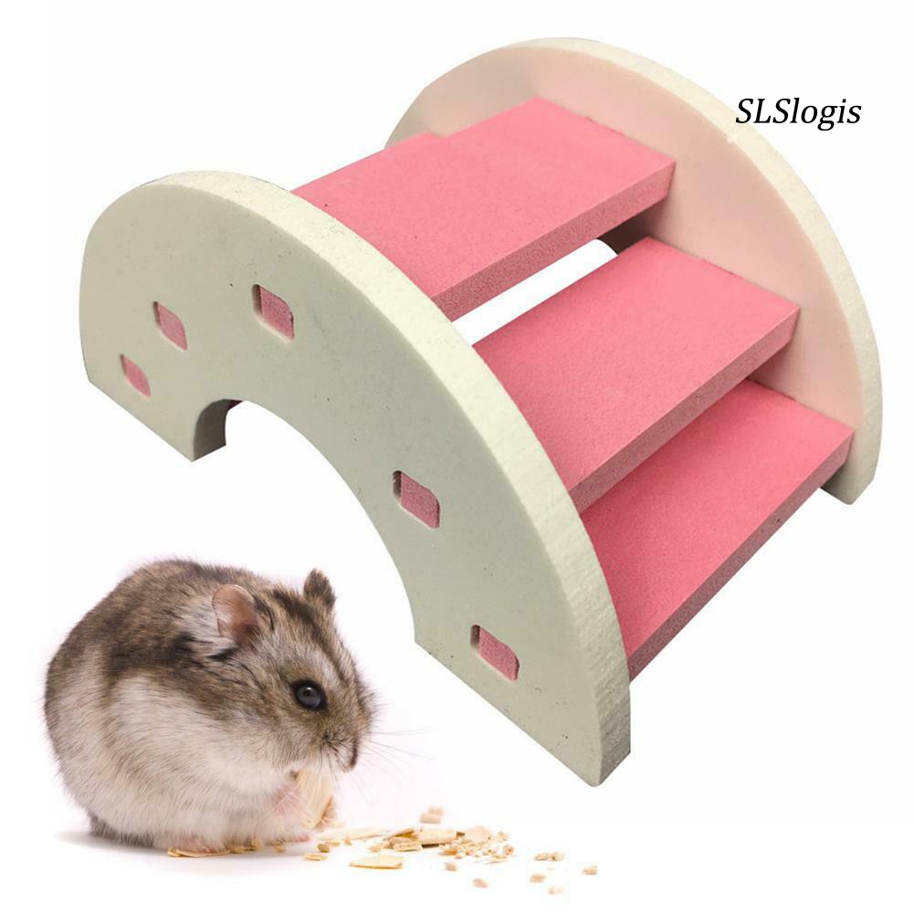 Đồ Chơi Cầu Thang Gắn Chuột Hamster Bằng Nhựa PVC Dễ Thương