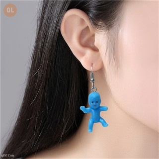 Đôi khuyên tai gắn búp bê em bé dễ thương