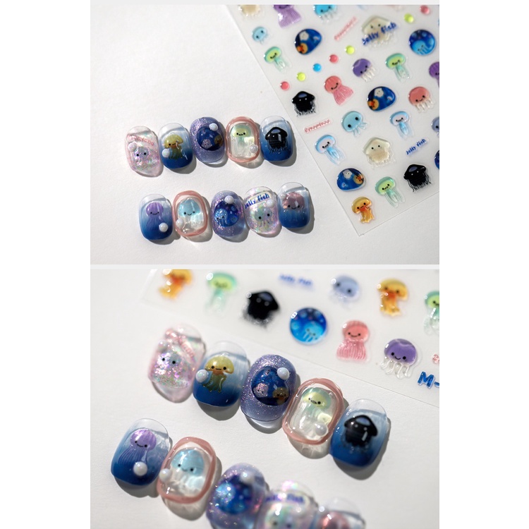 Mới Miếng Dán Trang Trí Móng Tay Họa Tiết Hoạt Hình Ba Chiều m130