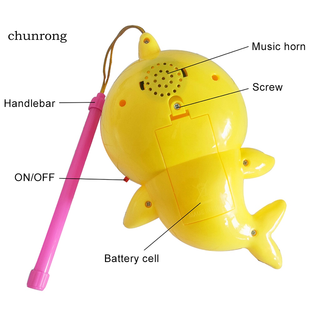 Cr Lồng Đèn Phát Nhạc Hình Cá Mập Dễ Thương Cho Bé