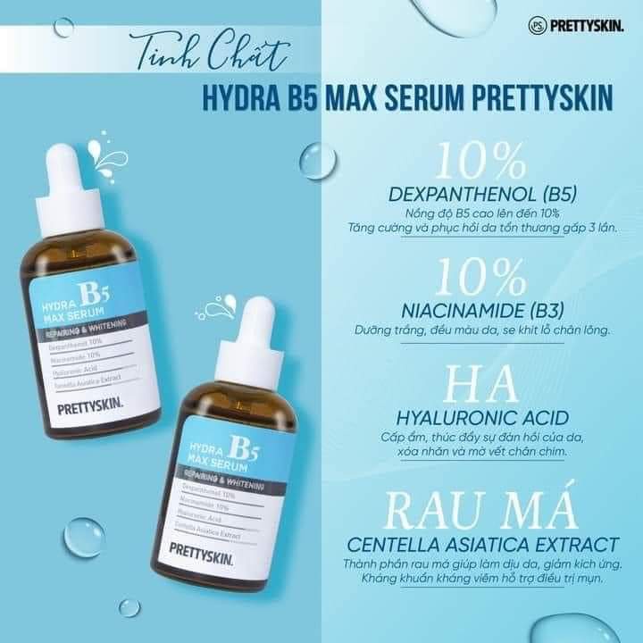 Serum dưỡng da Prettyskin Hydrat B5 Max Serum 50ml