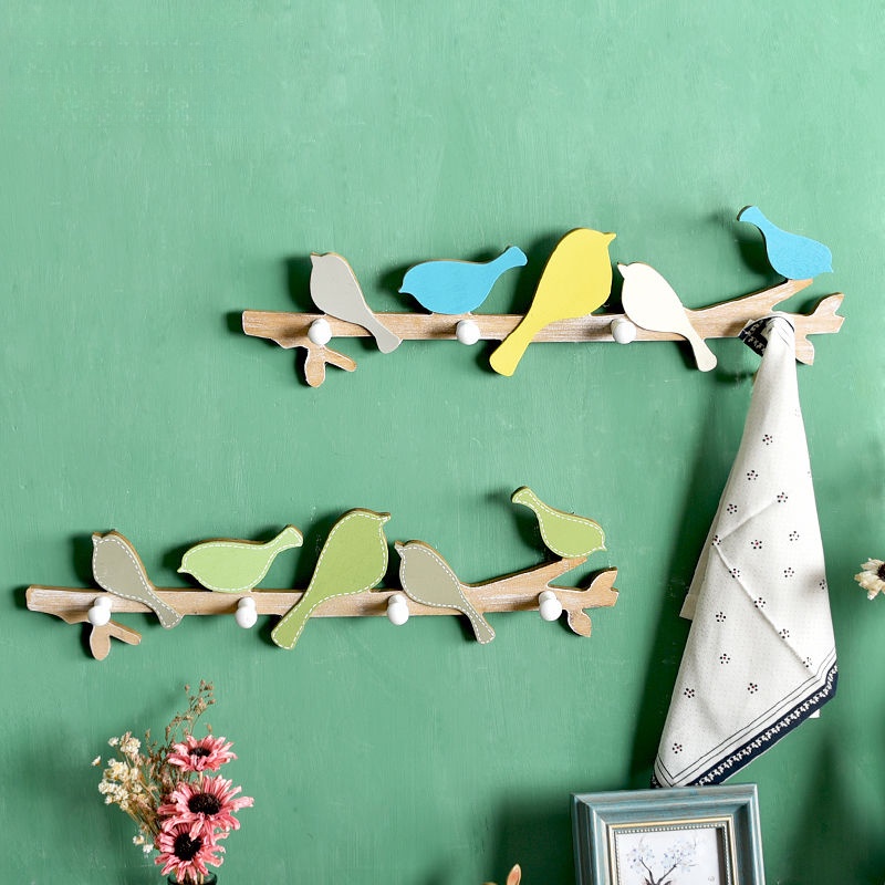 Móc Treo Áo Khoác / Chìa Khóa Bằng Gỗ Thiết Kế Độc Đáo Trang Trí Nhà