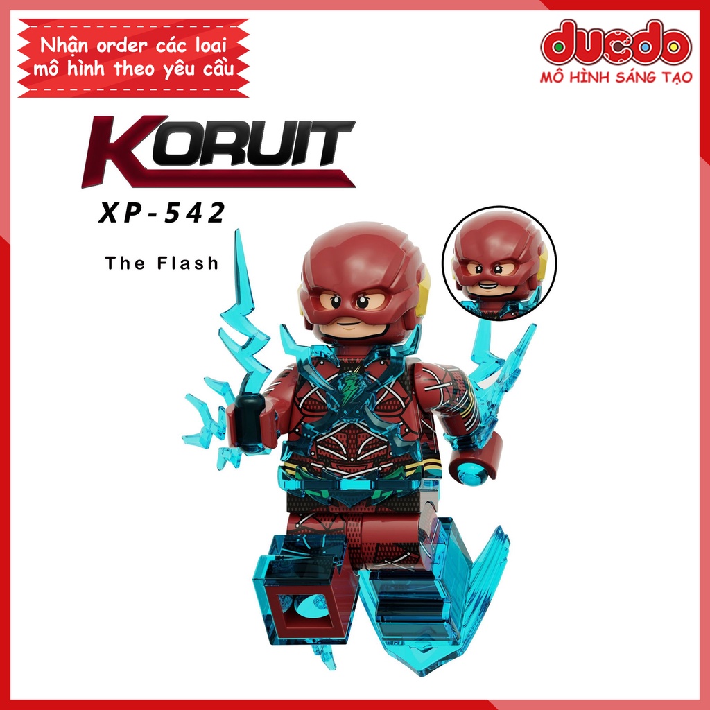 Minifigures các siêu anh hùng siêu chất Flash - Đồ chơi Lắp ghép Xếp hình Mini SuperHero Koruit KT1071