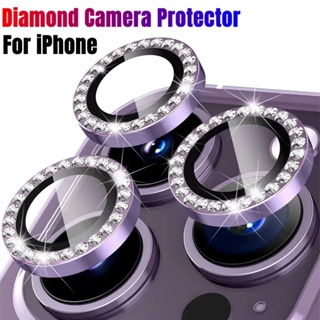 Bộ 3 dán mắt camera kim cương đính đá cho for iPhone 14 pro max ,13 pro max ,13,13 pro, 12 Mini, 12, 12 Pro Max, 11, 11 Pro,
