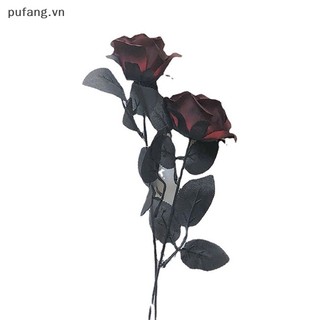 Pufang gothic hoa hồng đen hoa nhân tạo mô phỏng hoa valene hoa hồng hoa vn