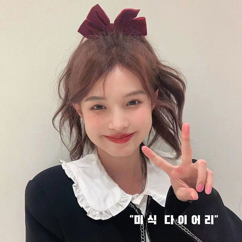 Kẹp Tóc Nơ Bằng Nhung Thời Trang Dành Cho Nữ