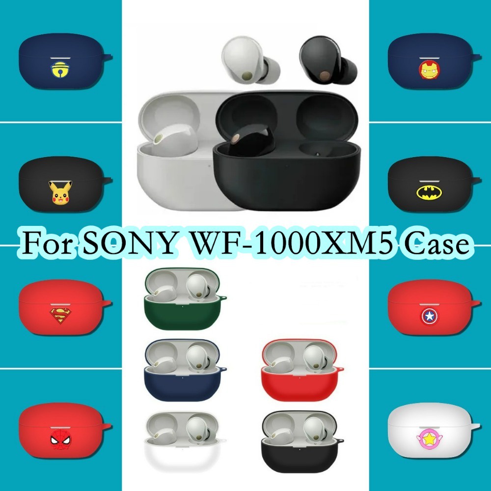 Hàng Có Sẵn! Hàng Có Sẵn! Vỏ Bảo Vệ Hộp Sạc Tai Nghe SONY WF-1000XM5 SONY WF-1000XM5 Họa Tiết Hoạt Hình Đơn Giản Sáng Tạo
