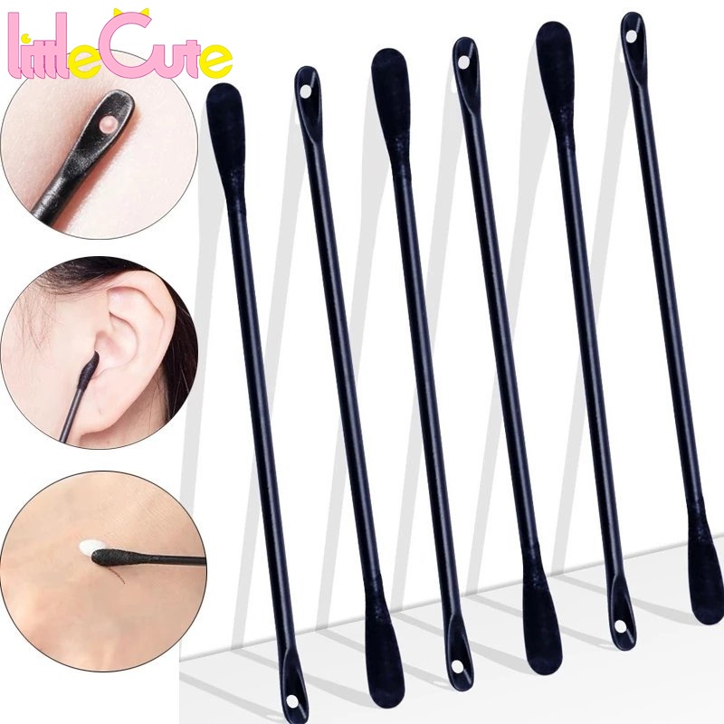 Bộ 10 Tăm Bông Cotton Hai Đầu Dùng Một Lần Loại Bỏ Mụn Đầu Đen / Mụn Trứng Cá Nhân Đa Năng