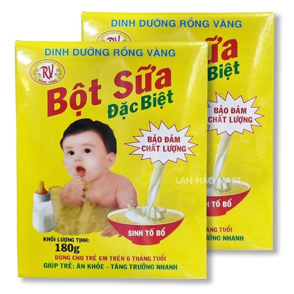 [2 HỘP] Bột Sữa Rồng Vàng Đặc Biệt Hộp 180g - Dùng cho trẻ trên 6 tháng tuổi
