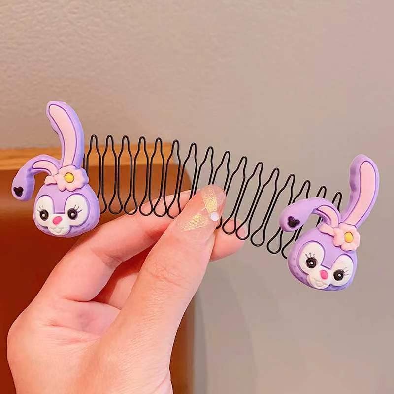 Lược cài tóc Vô Hình làm gọn gàng tóc họa tiết hoạt xinh xắn đáng yêu cho bé 13cm