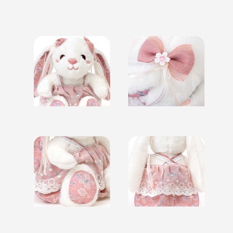 Panda~Đồ chơi nhồi bông thỏ loli dễ thương, búp bê thỏ loli, phong cách đồng quê, búp bê mềm mại, búp bê gối đầu giường, quà sinh nhật cho bạn gái 0088