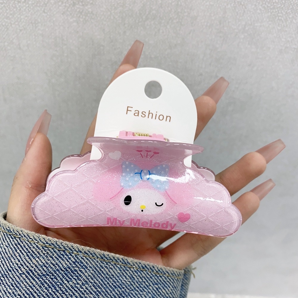 Kẹp Tóc Hoạt Hình Dòng Sanrio Của Nhật Bản Kurumi Dễ Thương Kẹp Tóc Lớn Lấy Trái Tim Bé Gái .