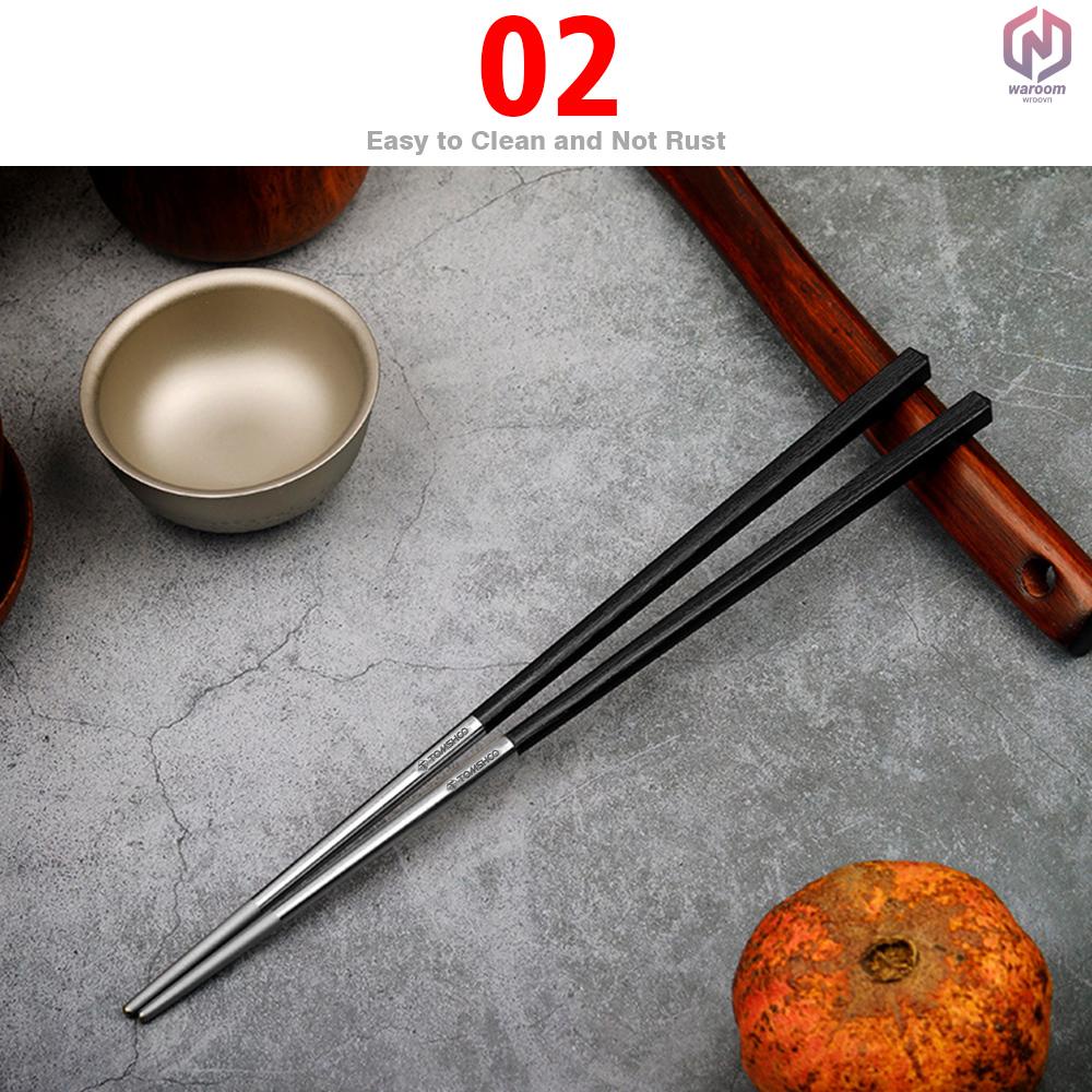 Đũa Titan Với Một Cặp Sợi Carbon