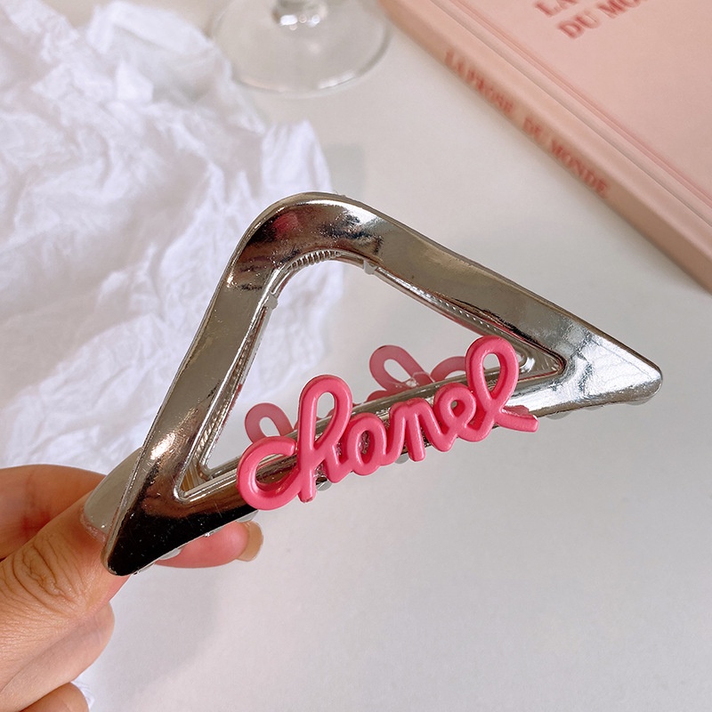 Kẹp Tóc Hình Cá Mập Màu Bạc Kích Thước Lớn Thời Trang 2023