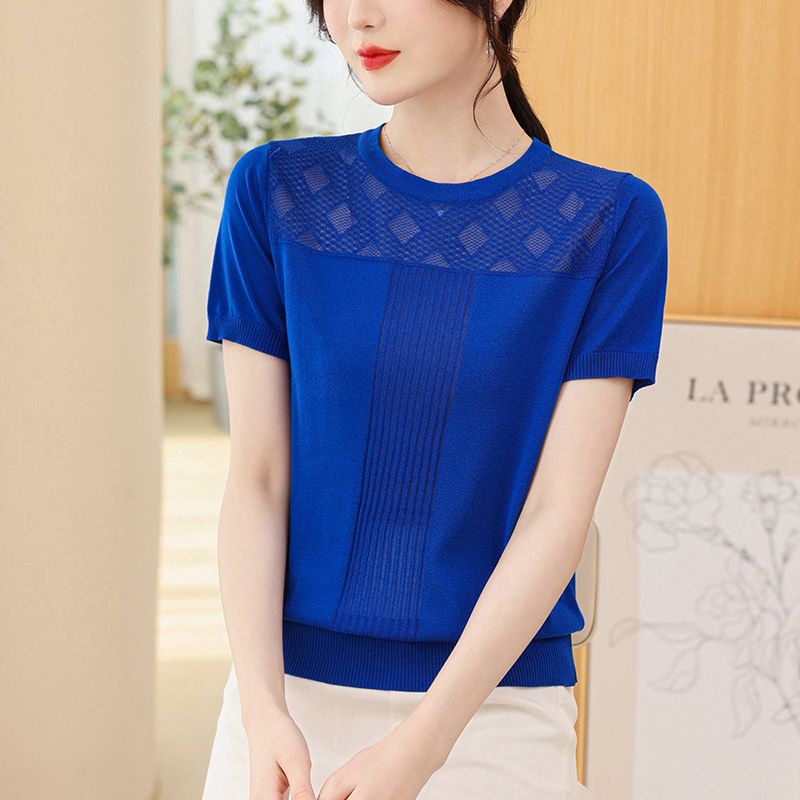 Áo Thun Tay Ngắn Thiết Kế Mỏng Thoáng Khí Thời Trang Mùa Hè Mới Dành Cho Nữ
