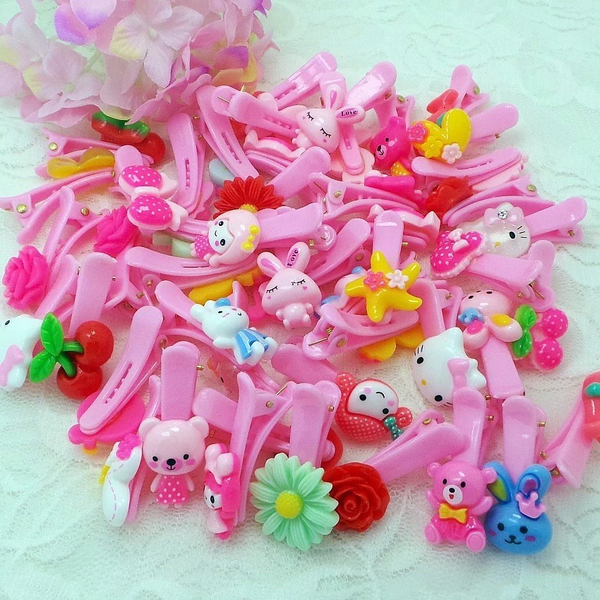 Set 4 kẹp tóc nhiều hình đáng yêu