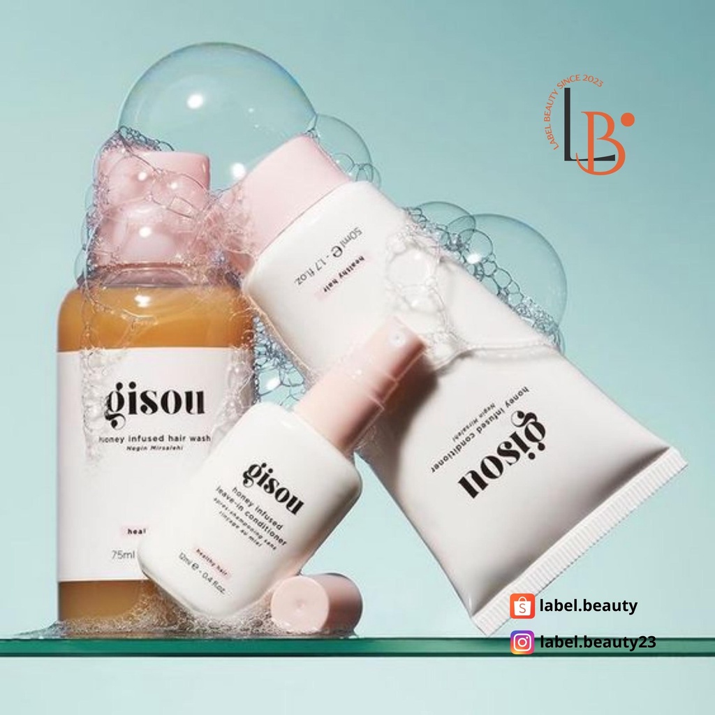 ✨ Dầu xả bóng mượt tóc Gisou Honey Infused Conditioner - 𝐋𝐚𝐛𝐞𝐥.𝐛𝐞𝐚𝐮𝐭𝐲 ✨