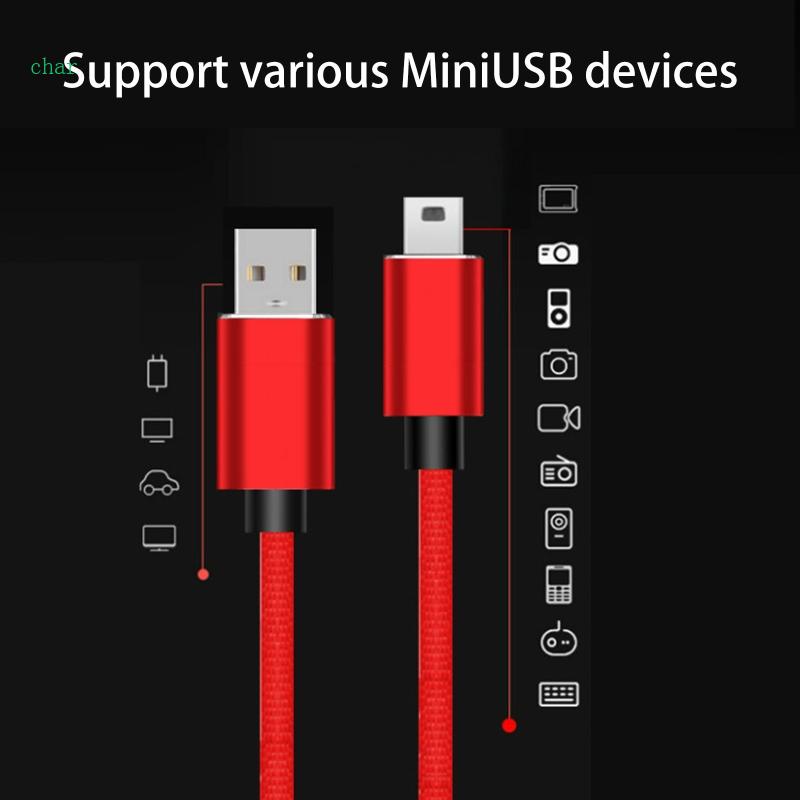 Char mini usb cable sync charge lead mini usb to usb cable for mp3 player car gps