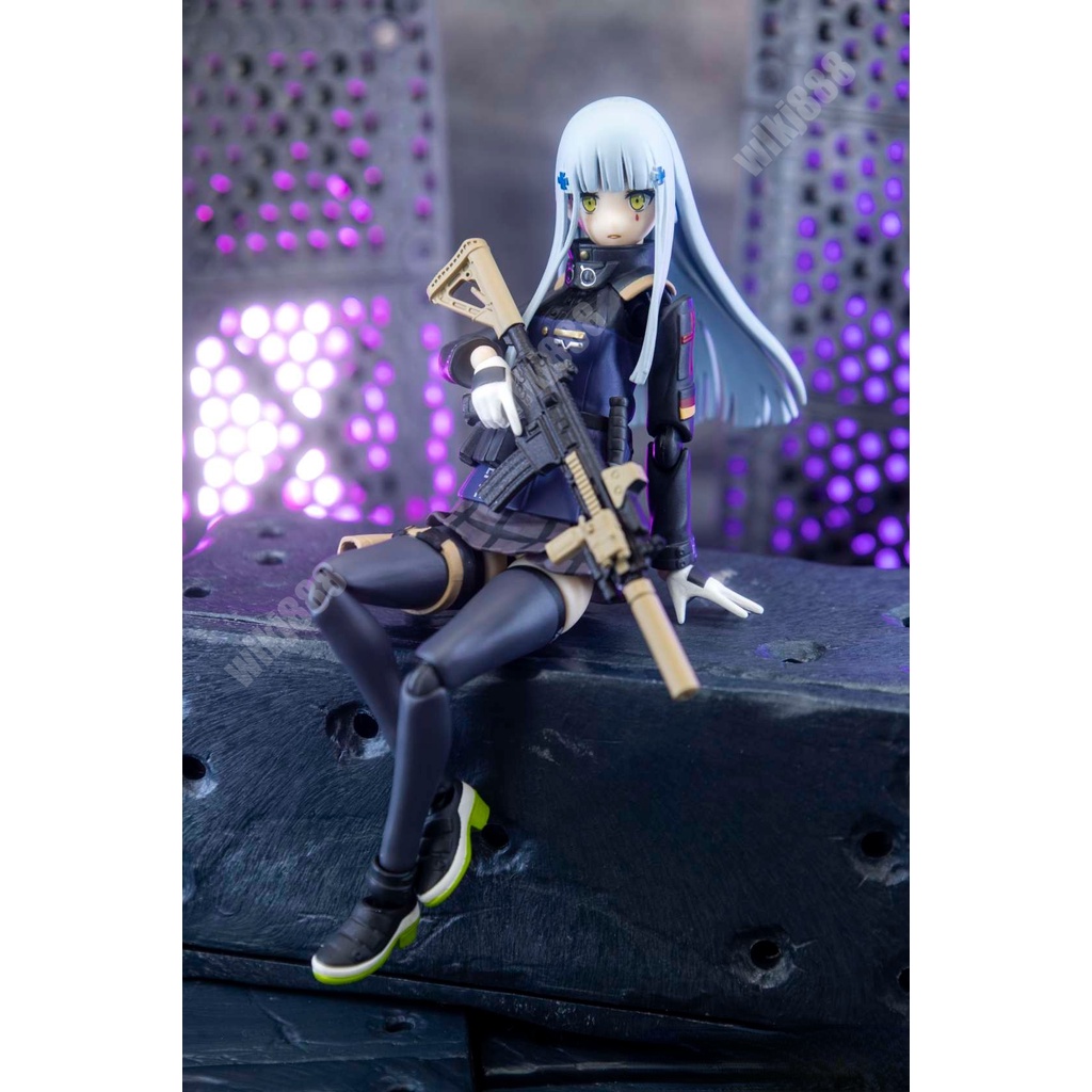 Girls frontline 457 figma ump45 573 figma hk416 hình hành động thay đổi khuôn mặt anime articulado mô hình búp bê