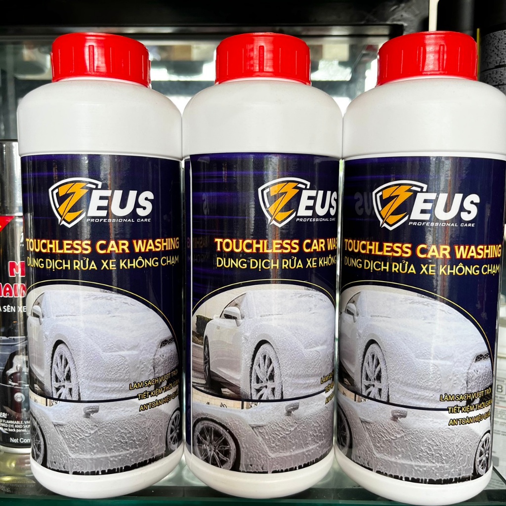 Xà Bông Không Chạm Zues 1 Lít Siêu Bọt Siêu Sạch, An Toàn, Tiết Kiệm