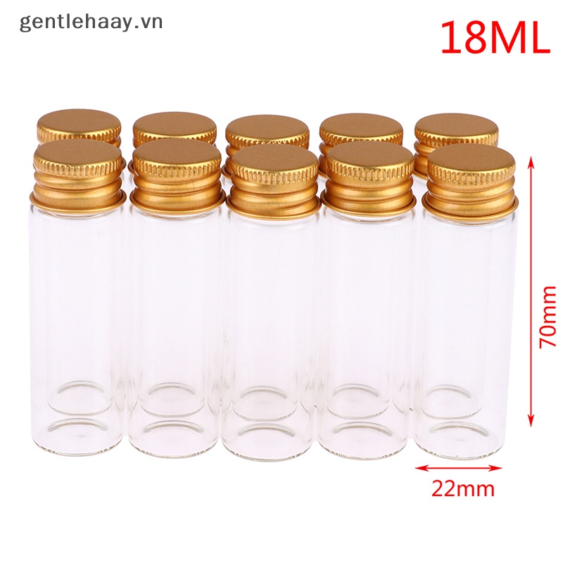 Gg 10 cái 5/7/10/14/18 / 20ml chai thủy tinh lọ thủy tinh nhỏ xíu chai kín chai mong muốn vn