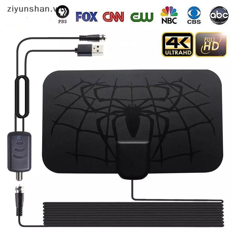 Anten hdtv ziyunshan 1500 dặm anten kỹ thuật số trong nhà dvb-t2 kênh địa phương 4k vn