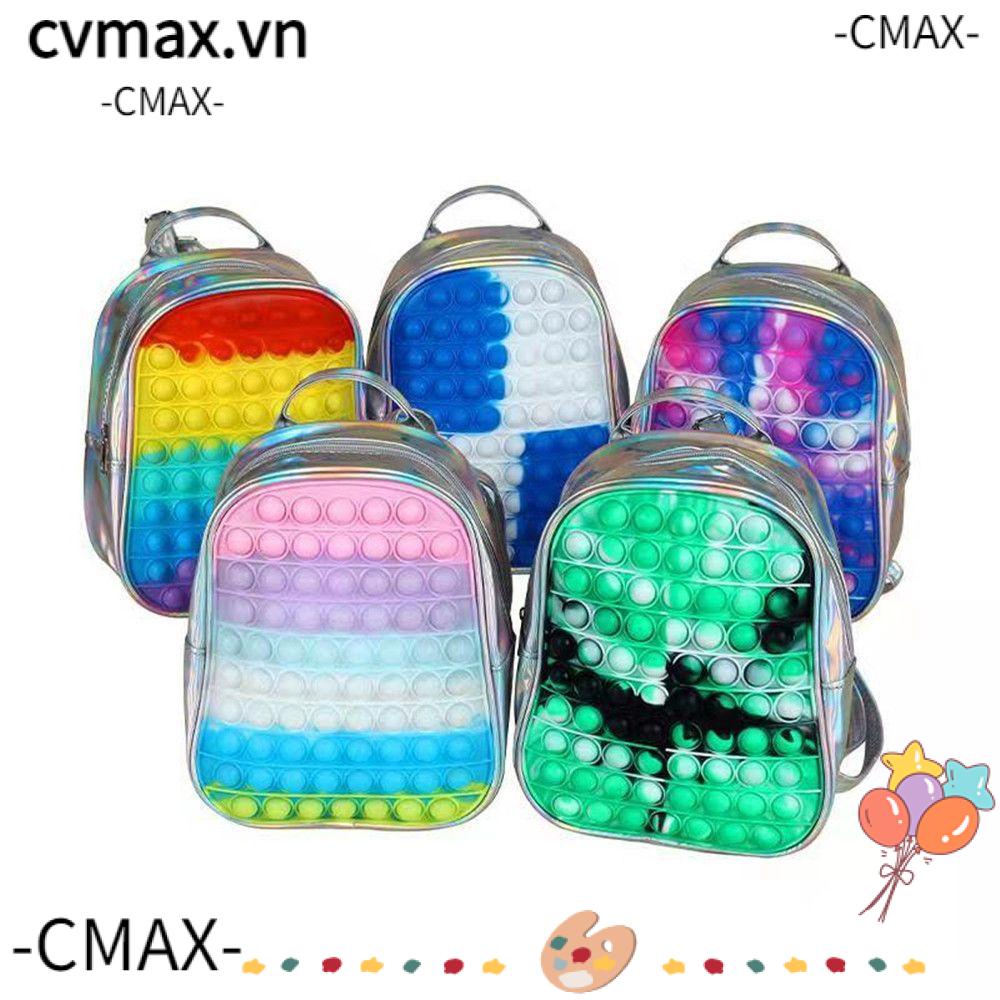 Cmax trẻ em ba lô động vật gặm nhấm tiên phong silicone pop it fidget toy student knapsack