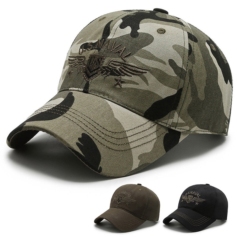 Mũ Lưỡi Trai Họa Tiết Rằn Ri Phong Cách Quân Đội Mỹ Thời Trang Cho Nam Và Nữ