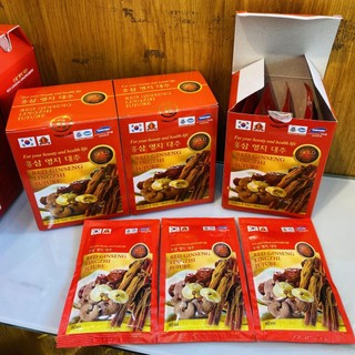 Nước hồng sâm linh chi táo tàu - Red Ginseng Lingzhi jujube Gold 30 gói x 80ml phỐ thẢo mỘc