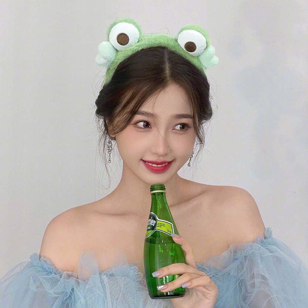 Băng Đô Cài Tóc Hình Chú Ếch Dễ Thương Phong Cách Nhật Hàn Thời Trang Thu Đông Cho Nữ