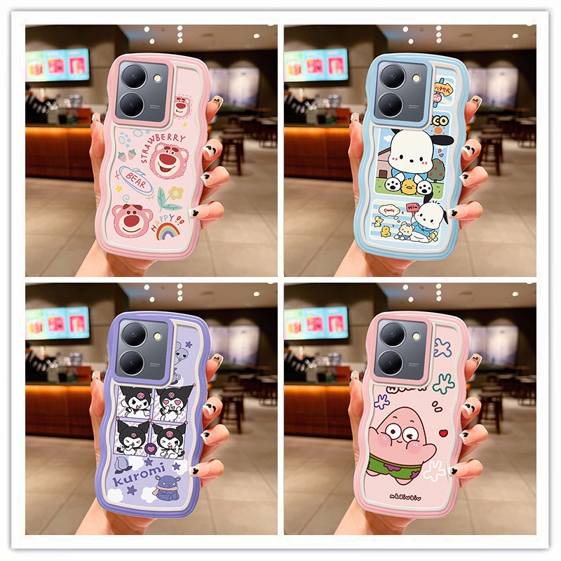 ốp vivo y36 Ốp lưng vivo y36 điện thoại mềm trong suốt hình sóng dễ thương cho ốp lưng vivo y36