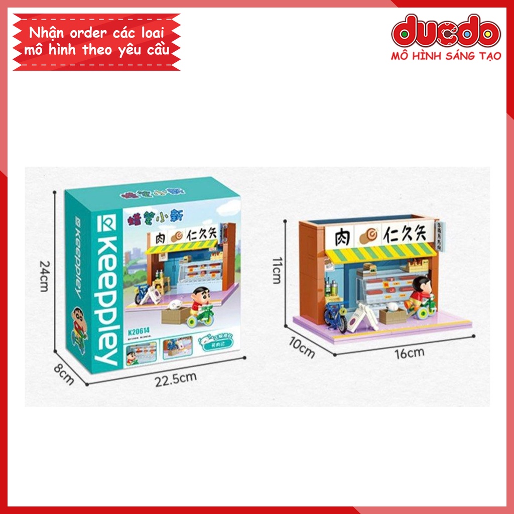 Keeppley K20614 Lắp ghép Shin đi mua đồ ăn - Cậu bé bút chì - Đồ chơi Xếp hình Mô hình