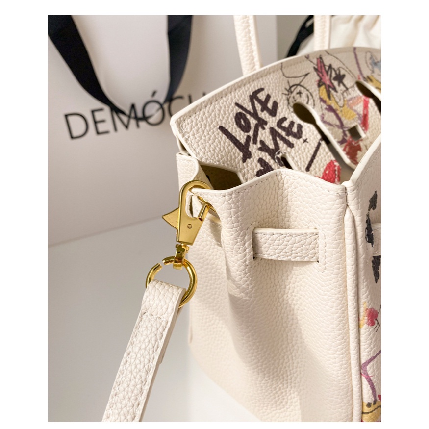 Graffiti platinum bag phong cách mới túi nữ da mềm túi đi lại túi xách nữ túi lớn dung tích lớn túi messenger da thật da bò am777777-0806