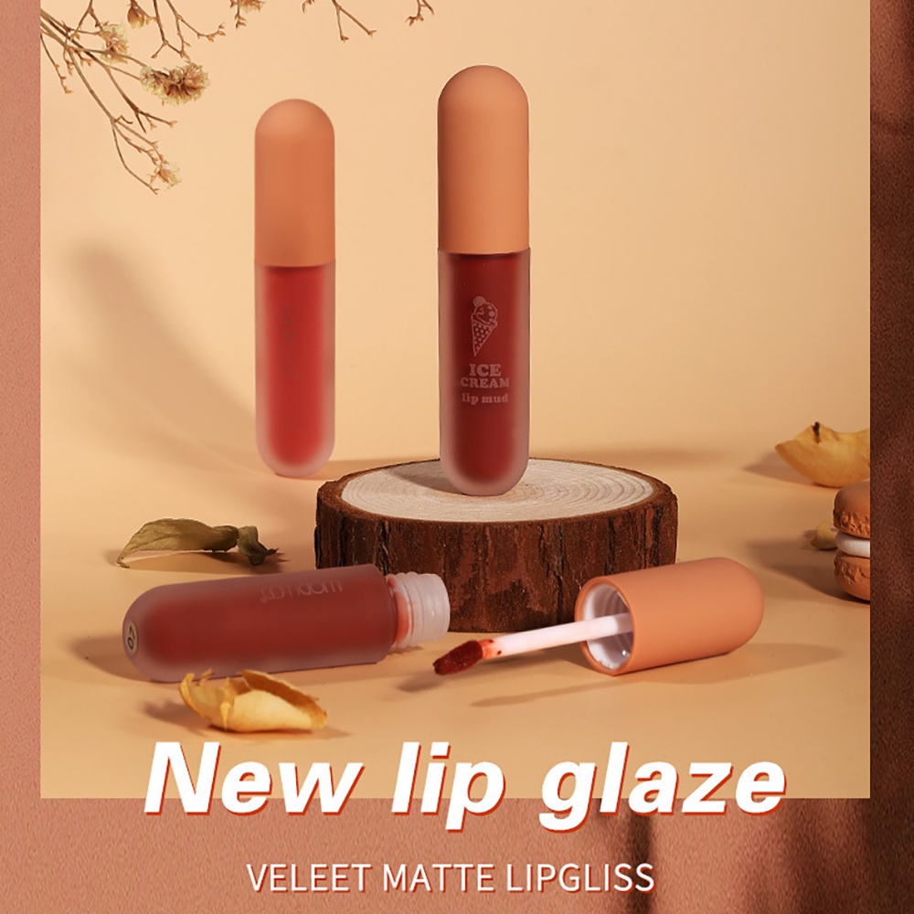 Son Kem Lì WODWOD Ice Cream Lip Mud Mềm Mịn Như Nhung