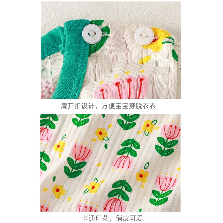 Bộ Đồ Ngủ Tay Ngắn Chất Liệu Cotton Thoáng Khí Thời Trang Cho Bé 70-130cm