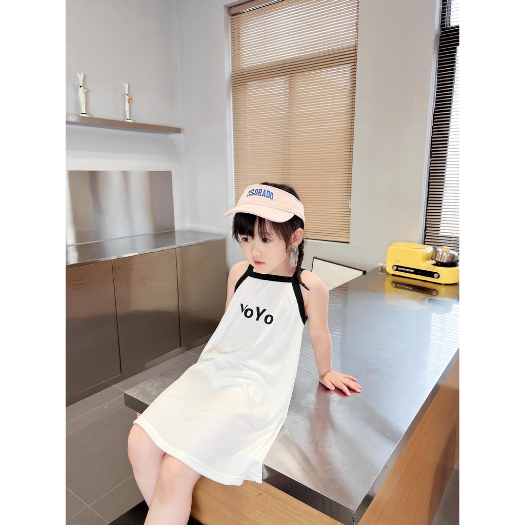 Đầm Ngủ Hai Dây Bằng Lụa Mát Thoáng Khí Phong Cách Công Chúa Phương Tây Dễ Thương Dành Cho Bé Gái 80-150cm