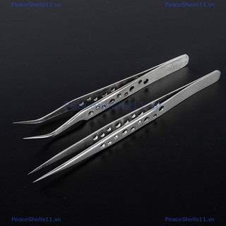 Peaceshells esd industrial tweezers anti-static anti-magnetic thép không gỉ tweezers.