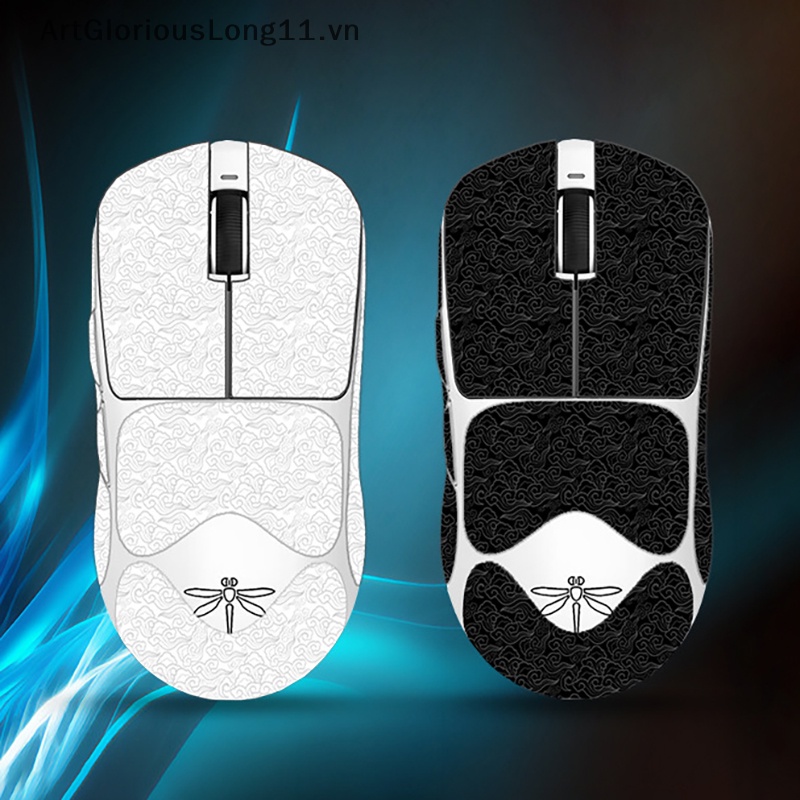 Artgloriouslong mouse grip tape skate sticker non slip suck sweat for vgn dragonfly f1 wireless gaming mouse.