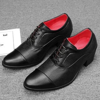 Giày da đế xuồng dày 6cm thời trang lịch lãm cho nam
