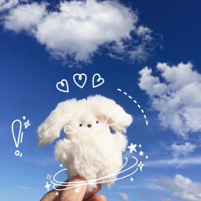 ✿ Móc Khóa Thỏ Bông 8cm Dễ Thương