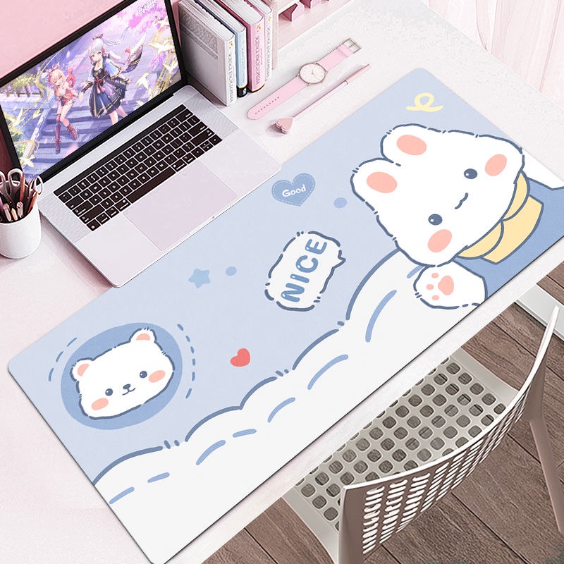 Hoạt Hình Tấm Lót Chuột Và Bàn Phím Máy Tính Hình Thỏ Hoạt Họa Đáng Yêu